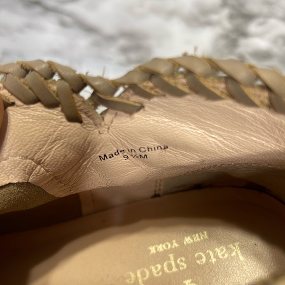 KATE SPADE Beige Suede Ankle Boots size 9.5 M - Picture 2 of 14